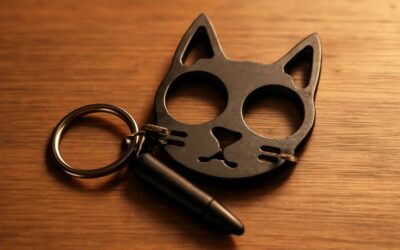 Bold self defense cat keychain: Cute, compact protection on the go.