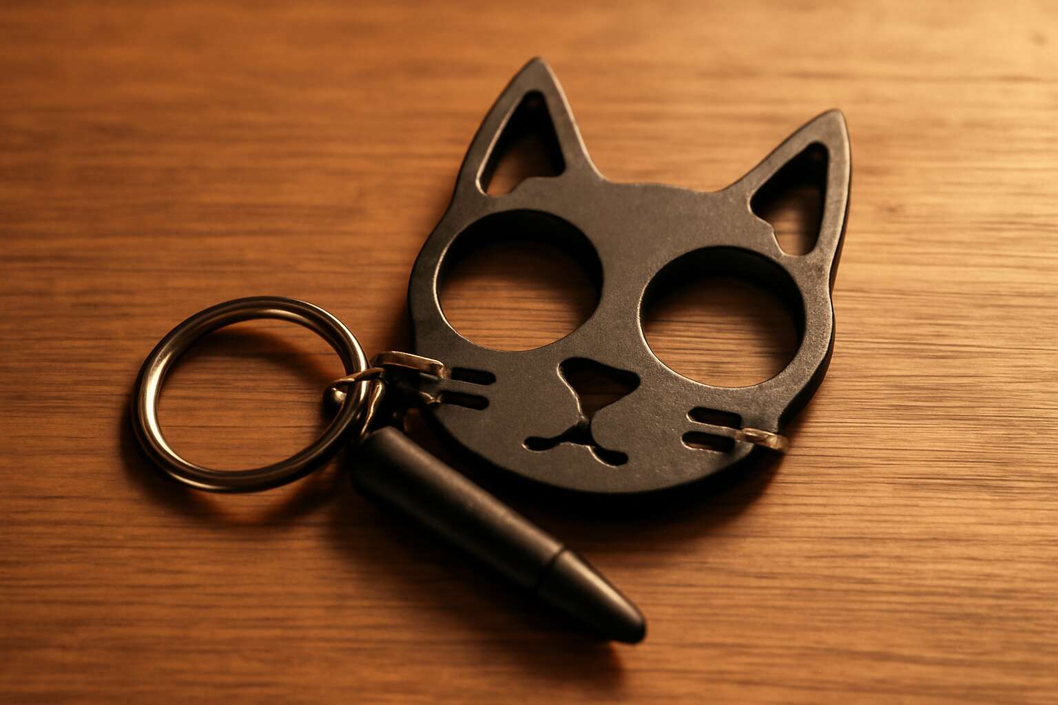 self defense cat keychain