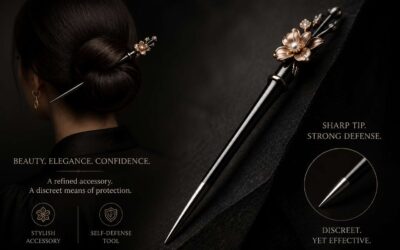 Self defense hair pins combine safety with everyday style.