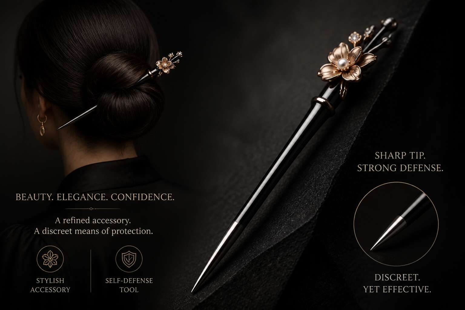 self defense hair pins